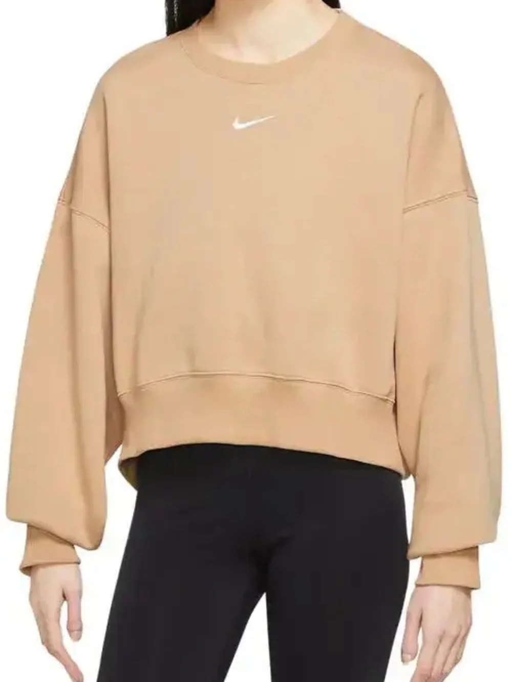 Nike Women's Phoenix Fleece Crewneck Cropped Sweatshirt